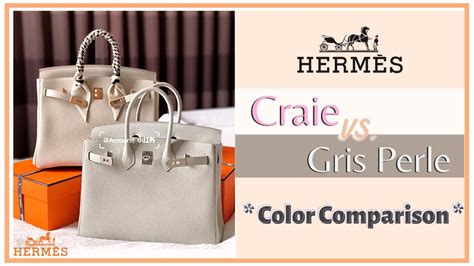 Hermes craie vs gris perle color comparison .